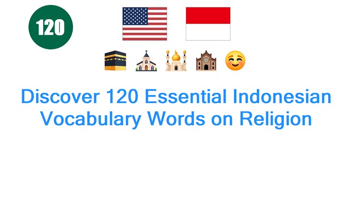 Discover 120 Essential Indonesian Vocabulary Words on Religion